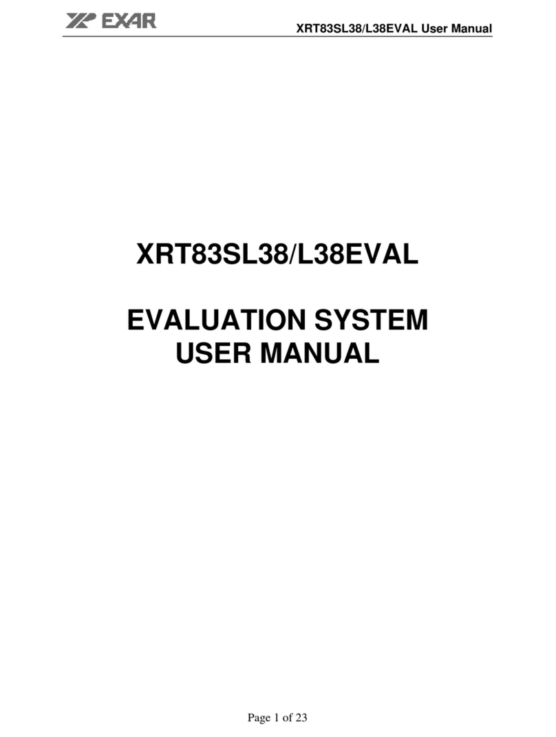 Exar XRT83SL38/L38EVAL User manual