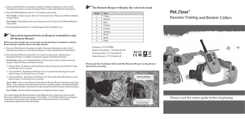 Petainer PET910 manual