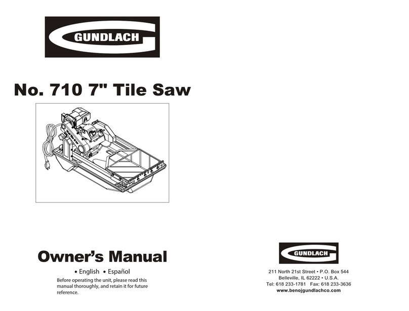 Gundlach 710 owner's manual