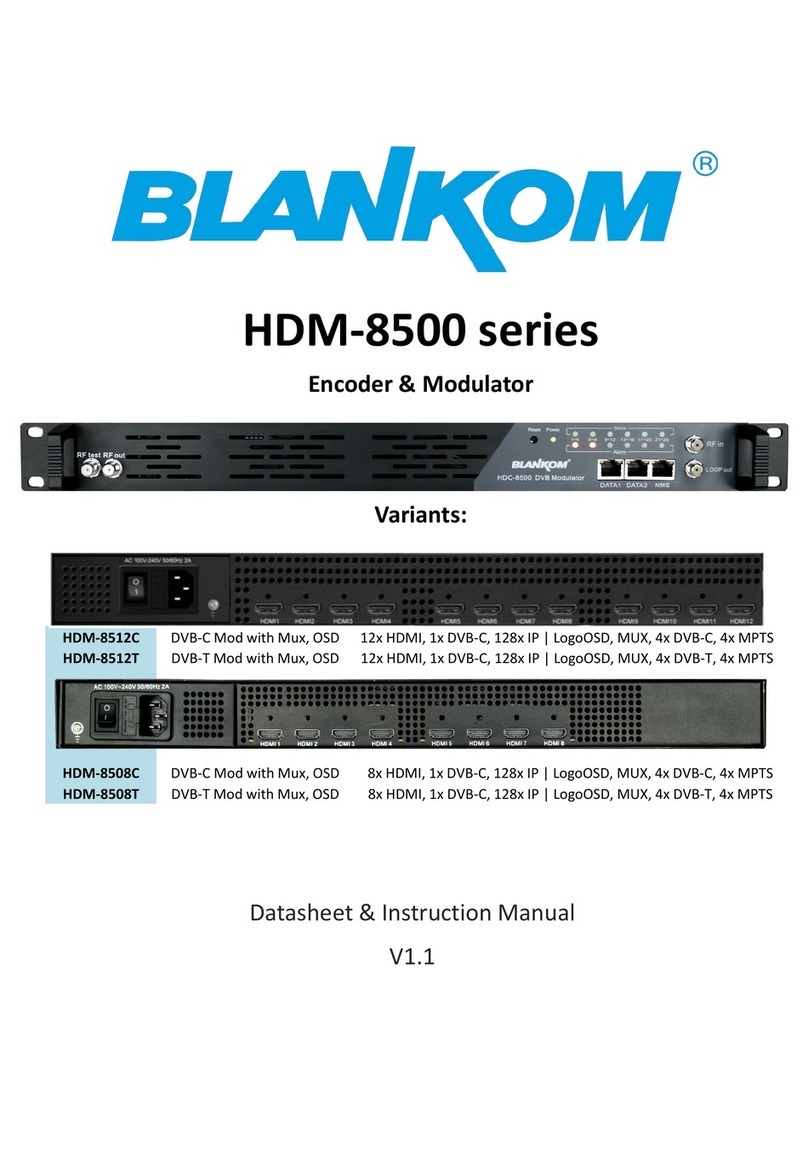 Blankom HDM-8512C Instruction Manual