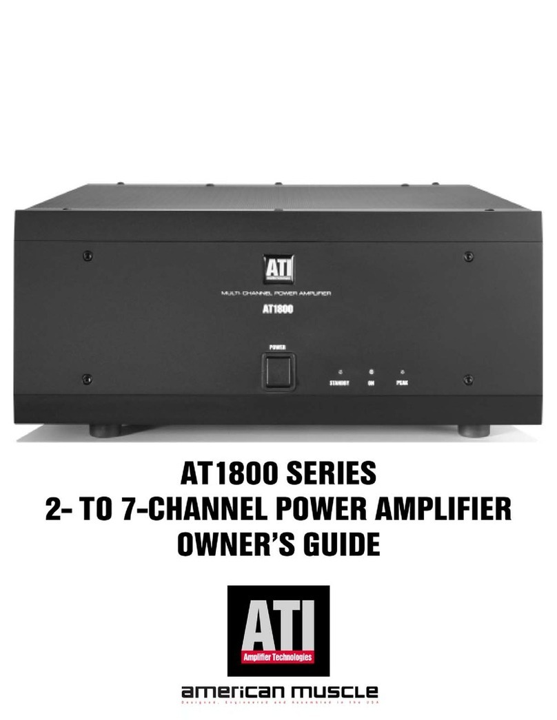 Amplifier Technologies, Inc. AT1800 Series owner's guide Amplifier Technologies, Inc. AT1800 Series owner's guide
