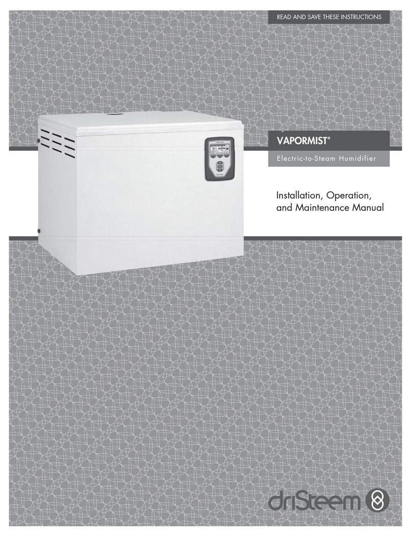 DriSteem VAPORMIST Installation, operation and maintenance manual
