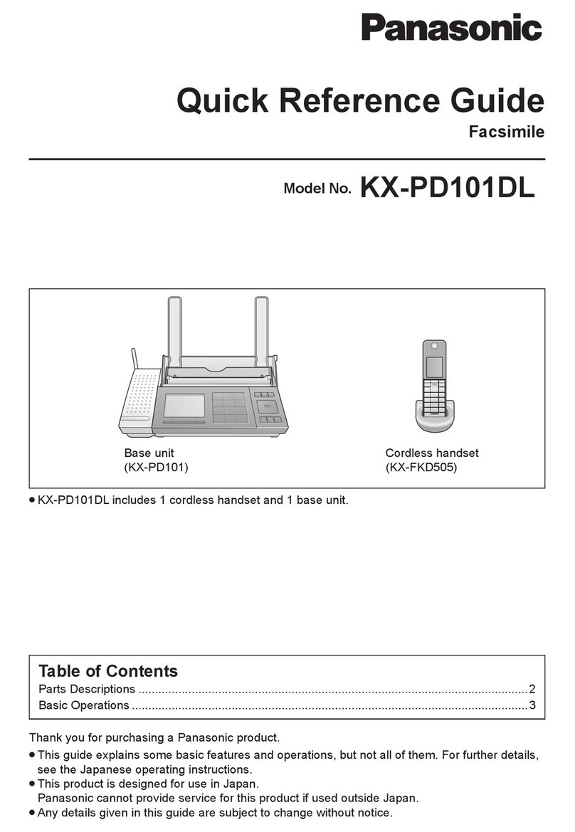 Panasonic KX-PD101DL User manual