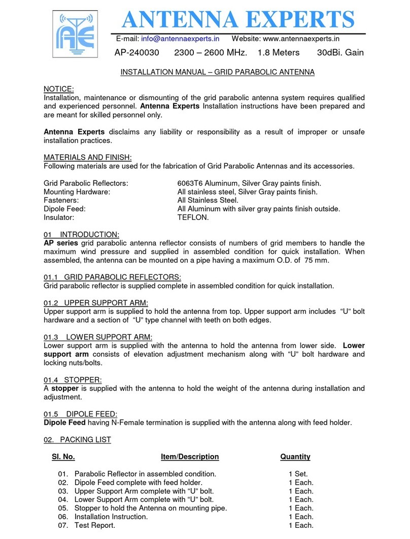 Antenna Experts AP-240030 installation manual Antenna Experts AP-240030 installation manual