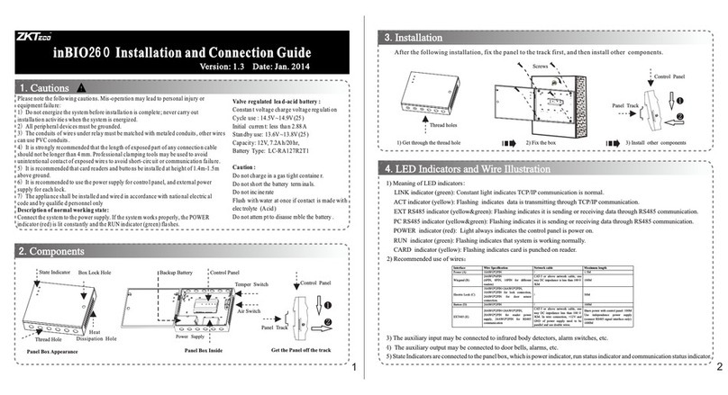 ZKTeco inBIO260 Guide