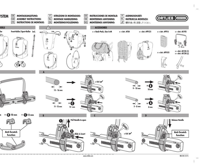Ortlieb QL2.1 Assembly instructions
