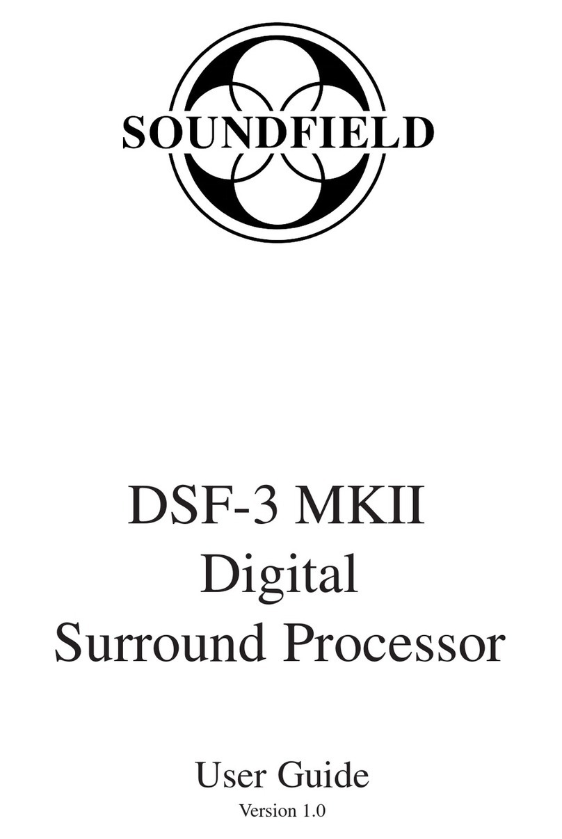 Soundfield DSF-3 MKII user guide