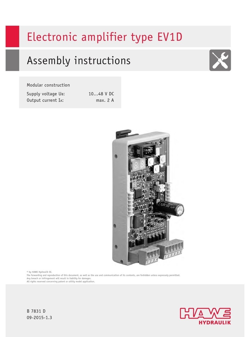 HAWE Hydraulik SE EV1D Assembly instructions