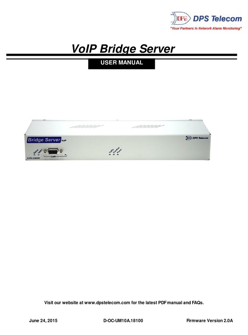 DPS Telecom D-PK-NG216 user manual