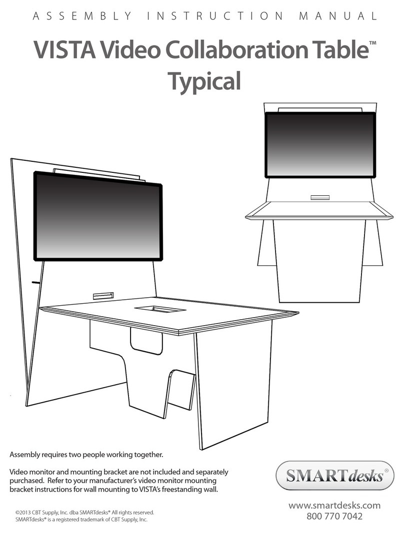 SMARTdesks VISTA Assembly & instruction manual