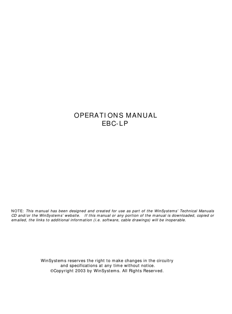 WinSystems EBC-LP Operation manual