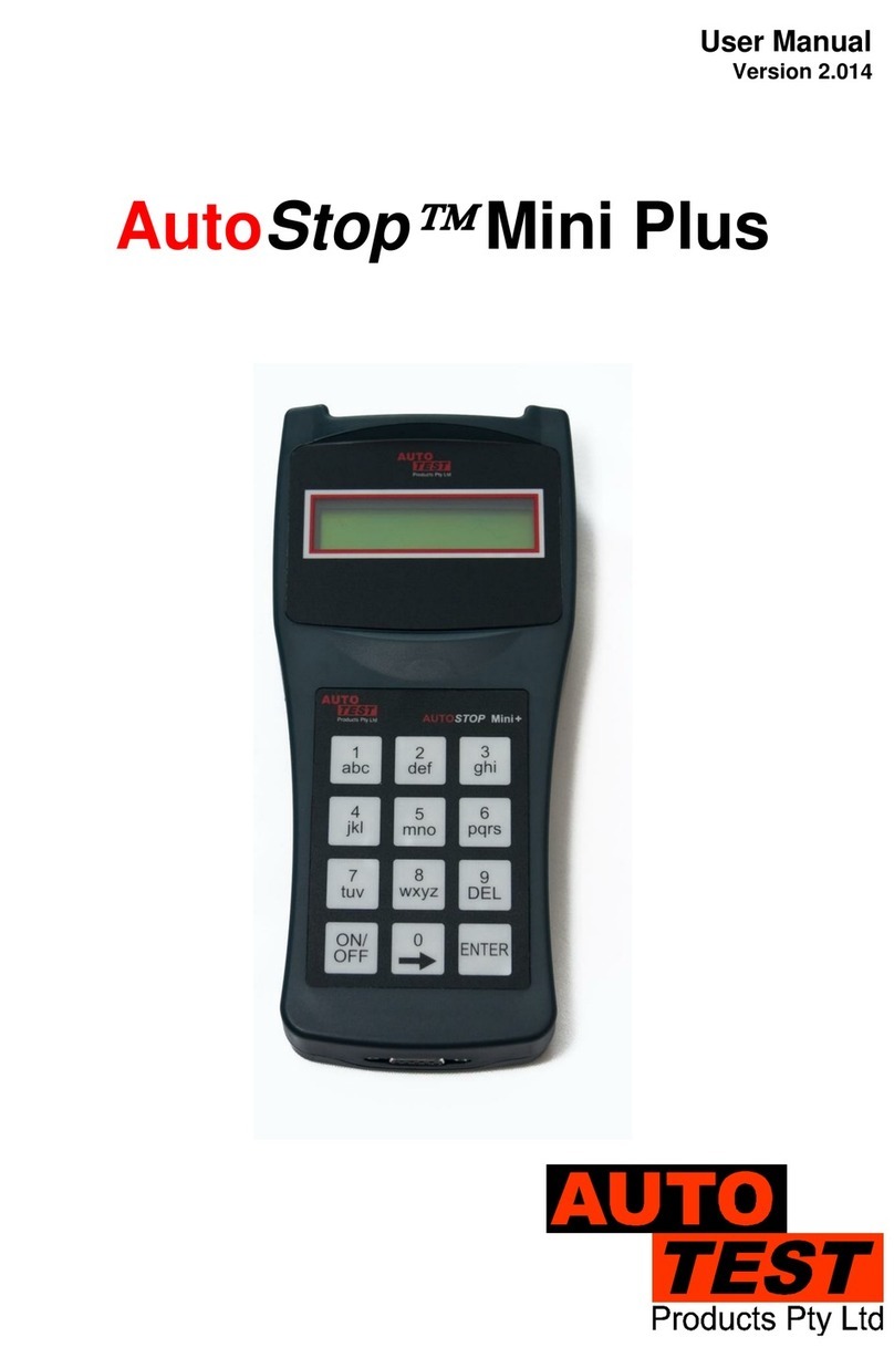 AutoTest AutoStop Mini Plus user manual