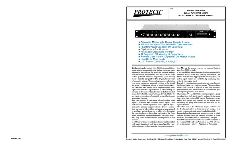 protech 2004 Installation & operation manual