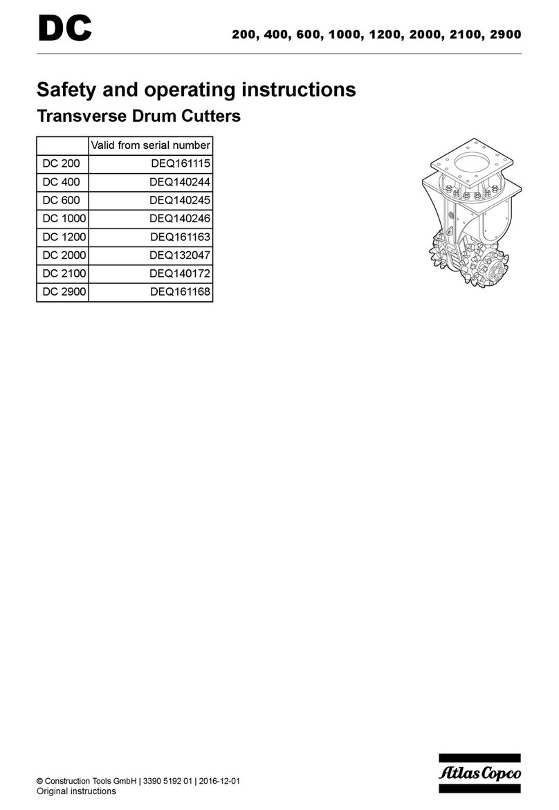 Atlas Copco DC 200 Maintenance and service guide
