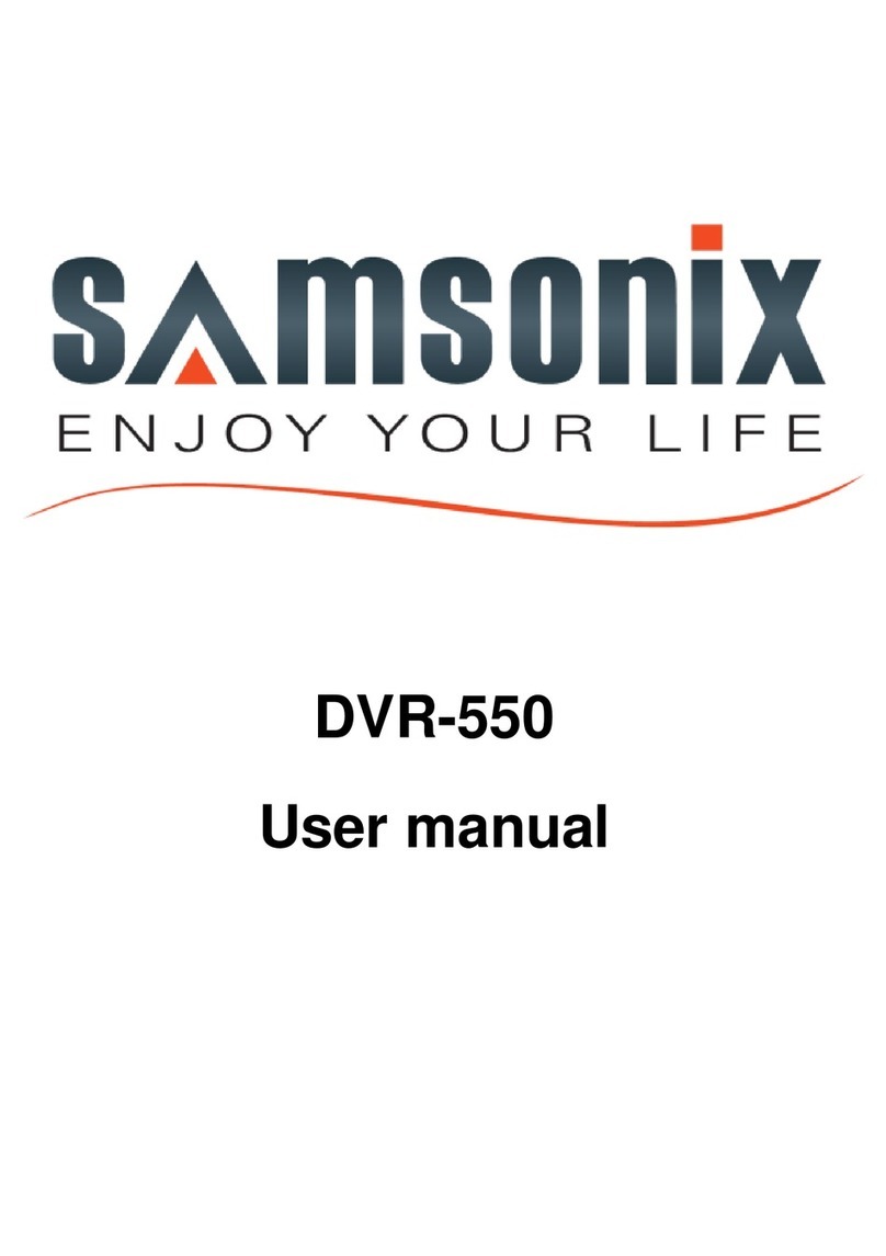 SAMSONIX DVR-550 user manual