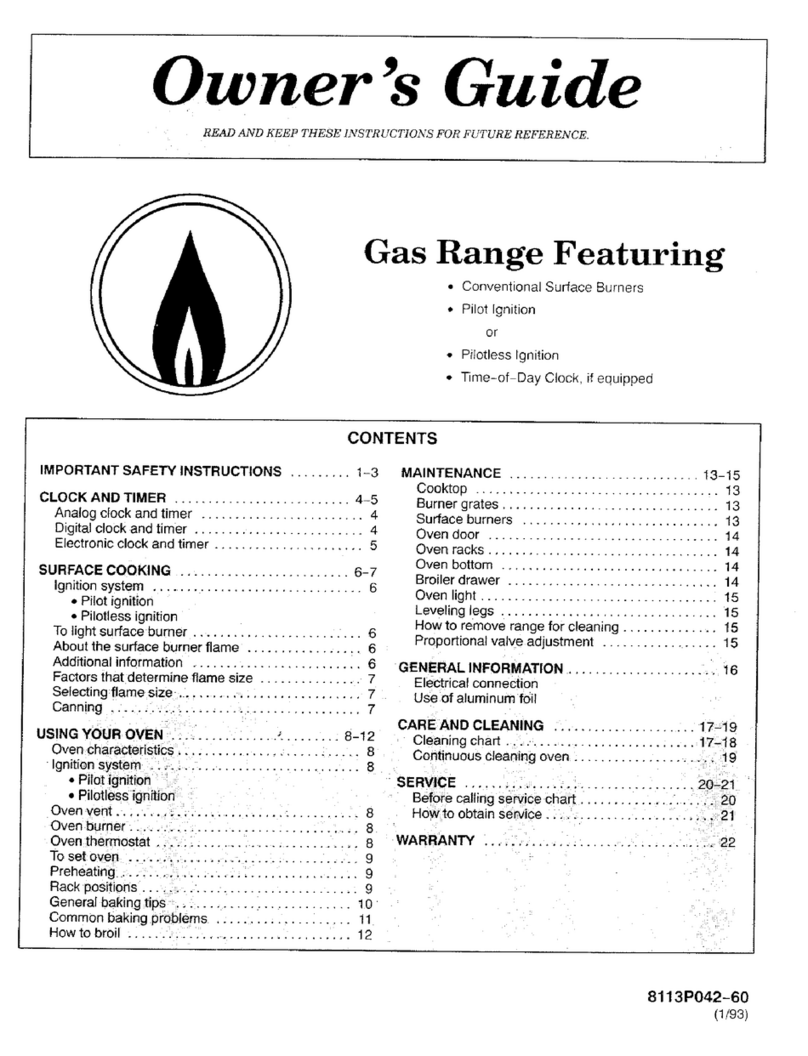 Magic Chef 3126SRA User manual