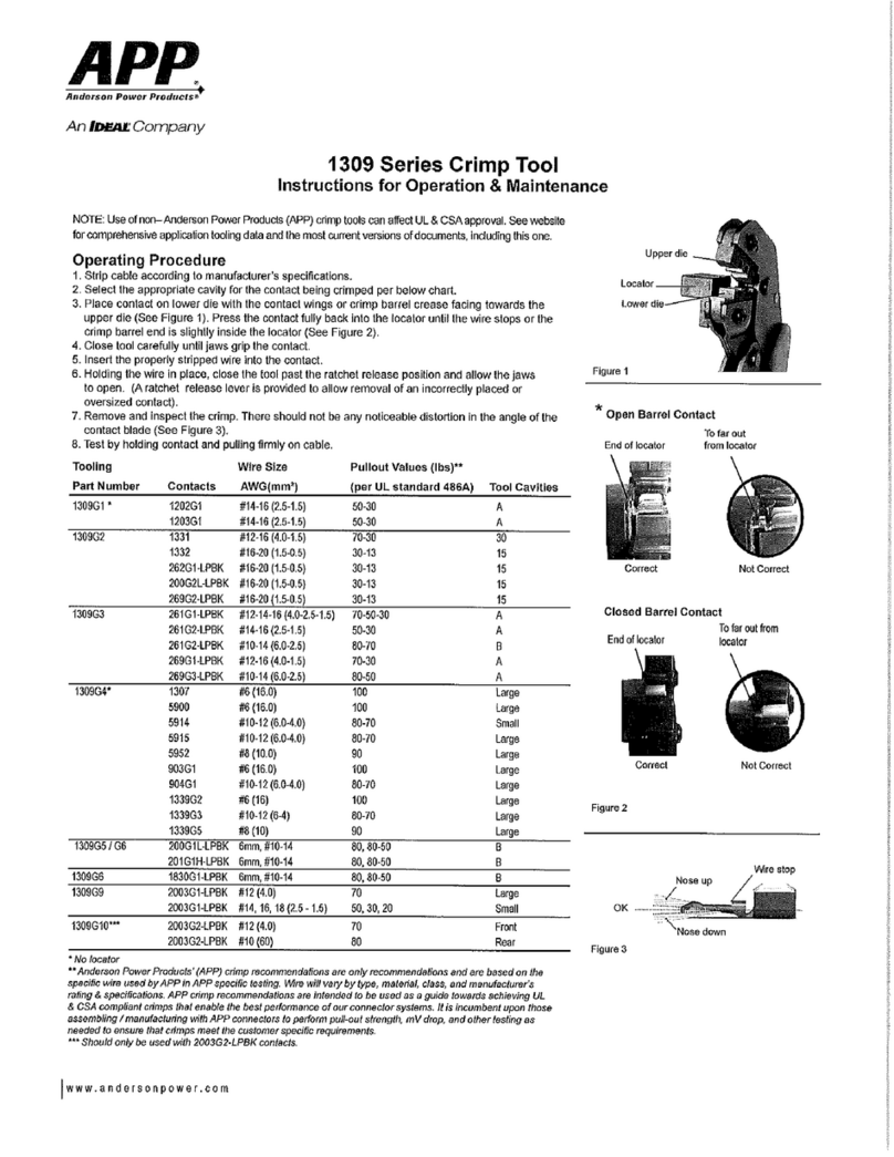 APP 1309G1 Installation instructions