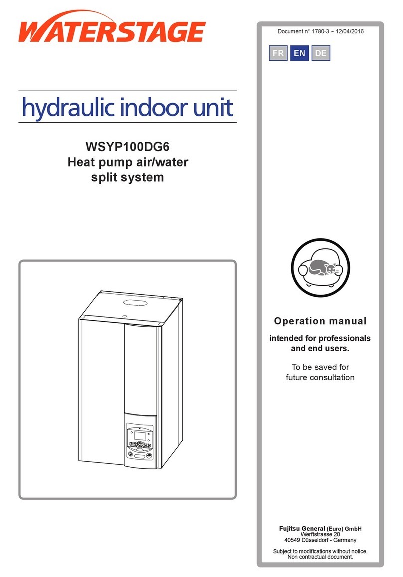 Waterstage WSYP100DG6 Operation manual
