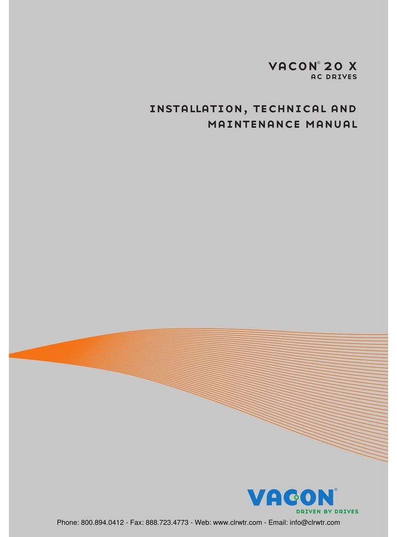 Vacon 20 x Installation, Technical and Maintenance  Manual
