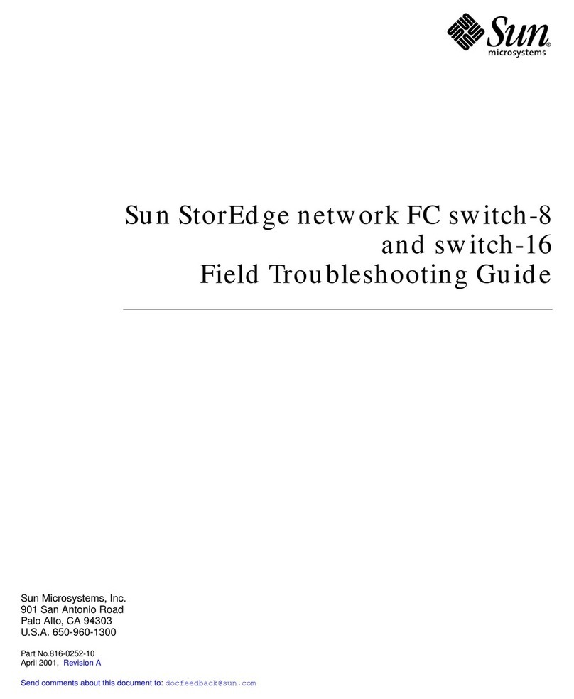 Sun Microsystems Sun StorEdge Switch-8 User manual
