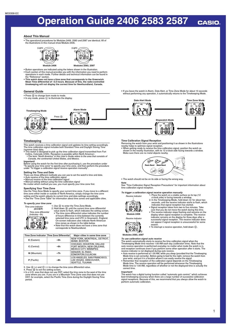 Casio 2406 User manual Casio 2406 User manual