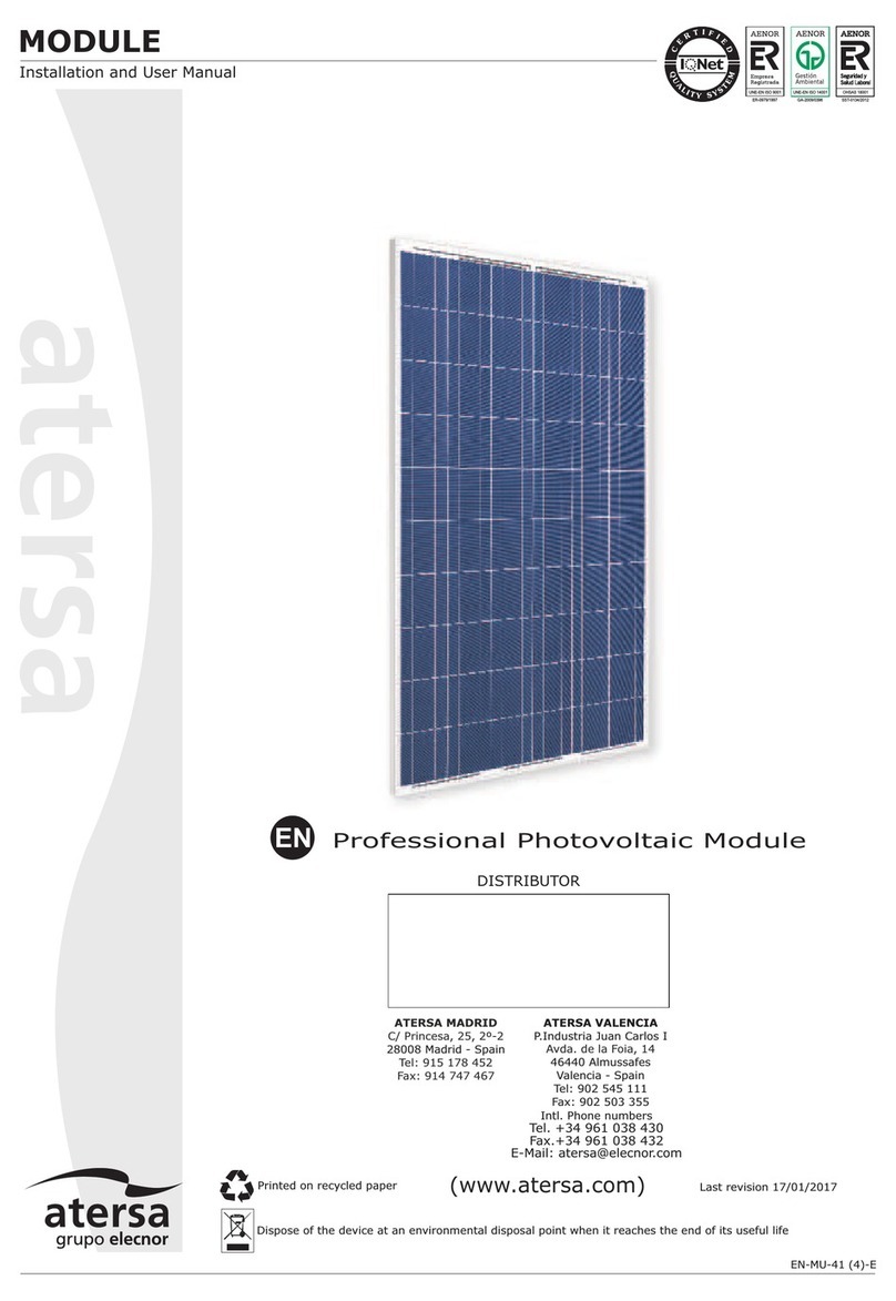 atersa A-75M Installation and user manual