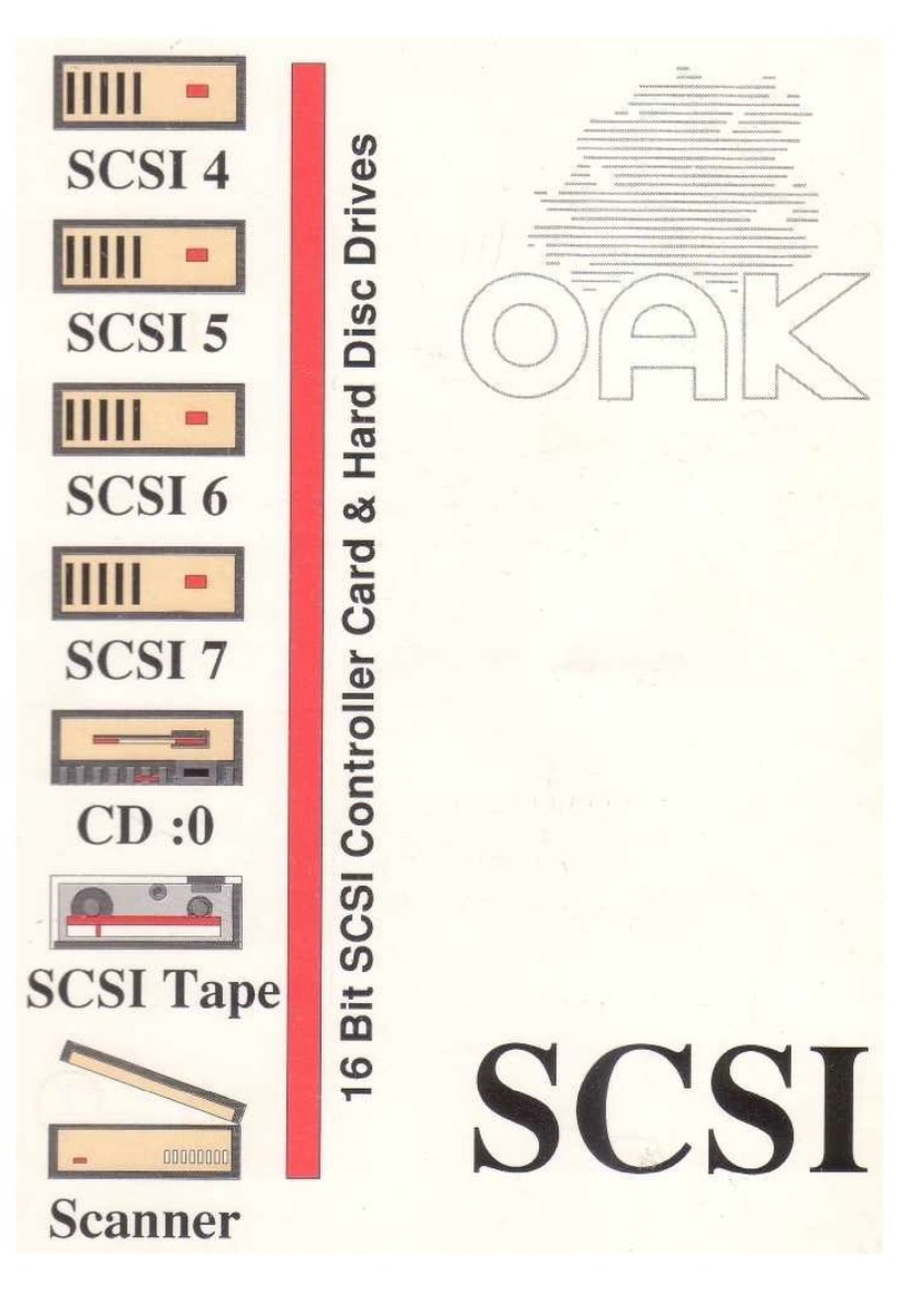OAK SCSI 4 user guide OAK SCSI 4 user guide
