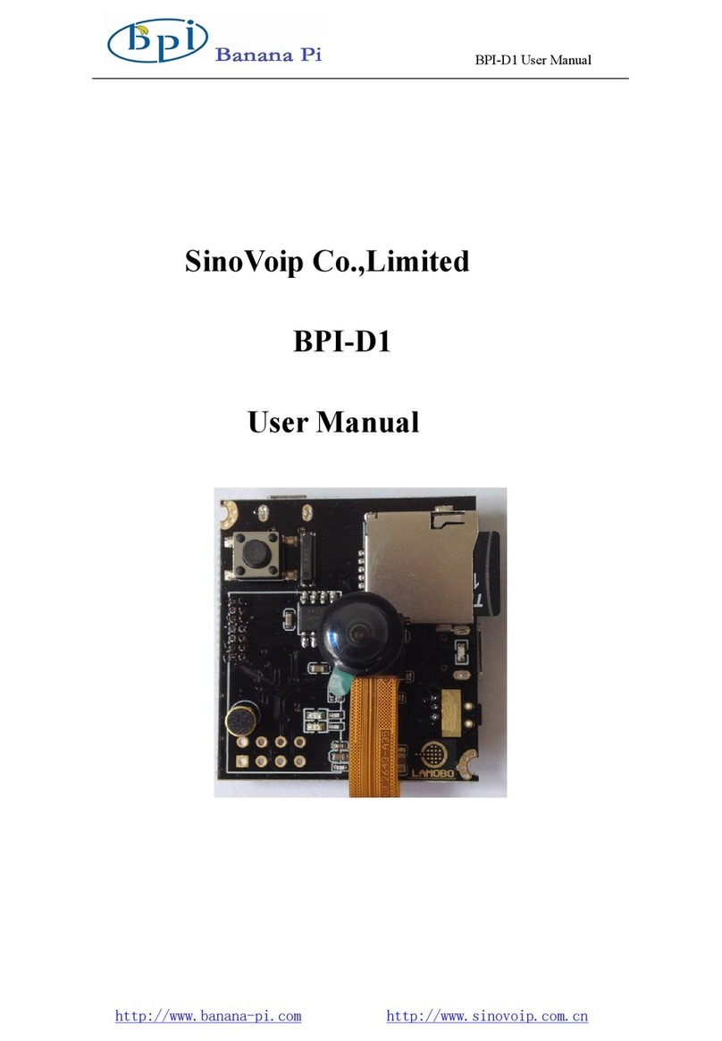 SinoVoip Banana Pi BPI-D1 user manual