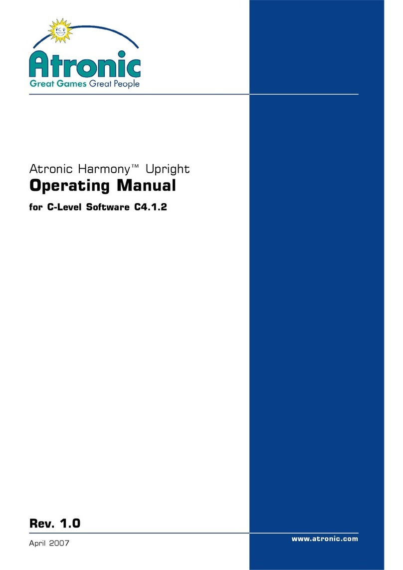 Atronic Harmony Upright User manual Atronic Harmony Upright User manual