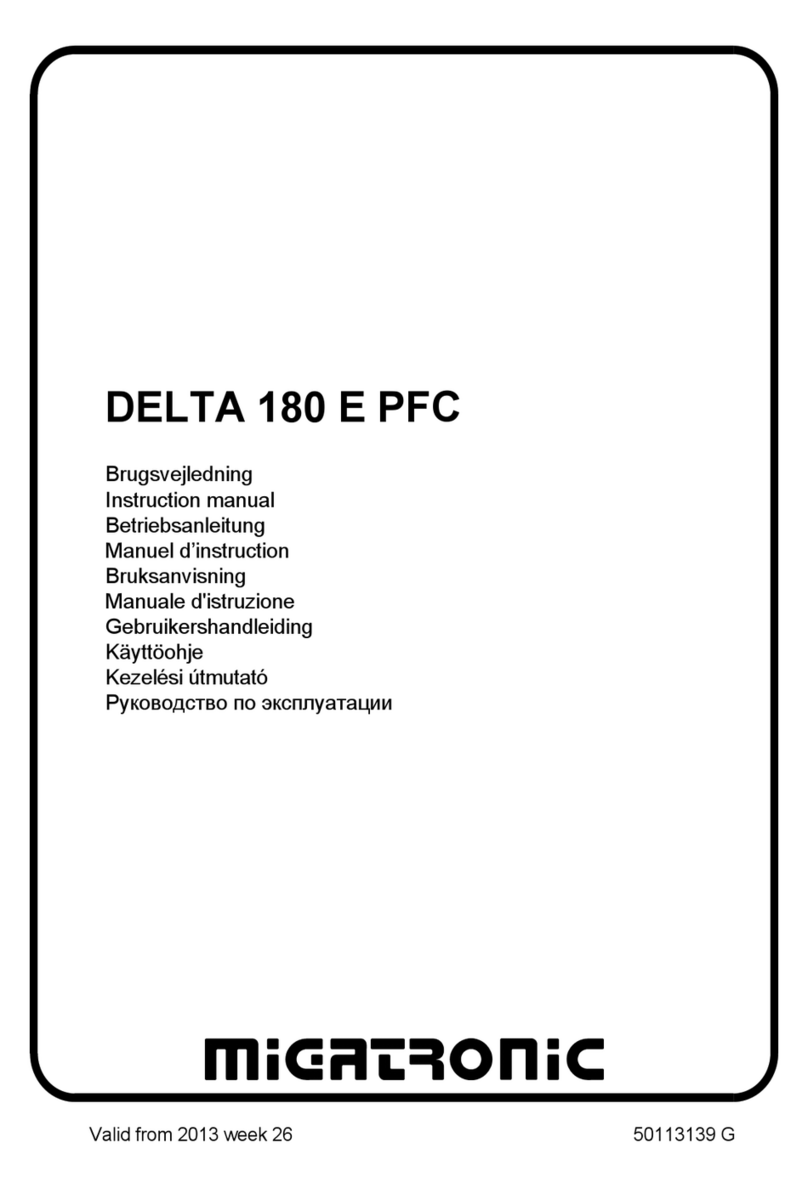Migatronic DELTA 180 E PFC instruction manual