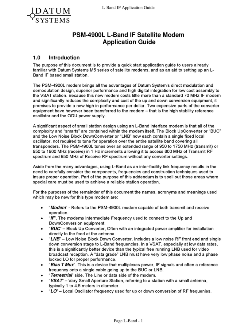 Datum Systems PSM-4900L Application guide