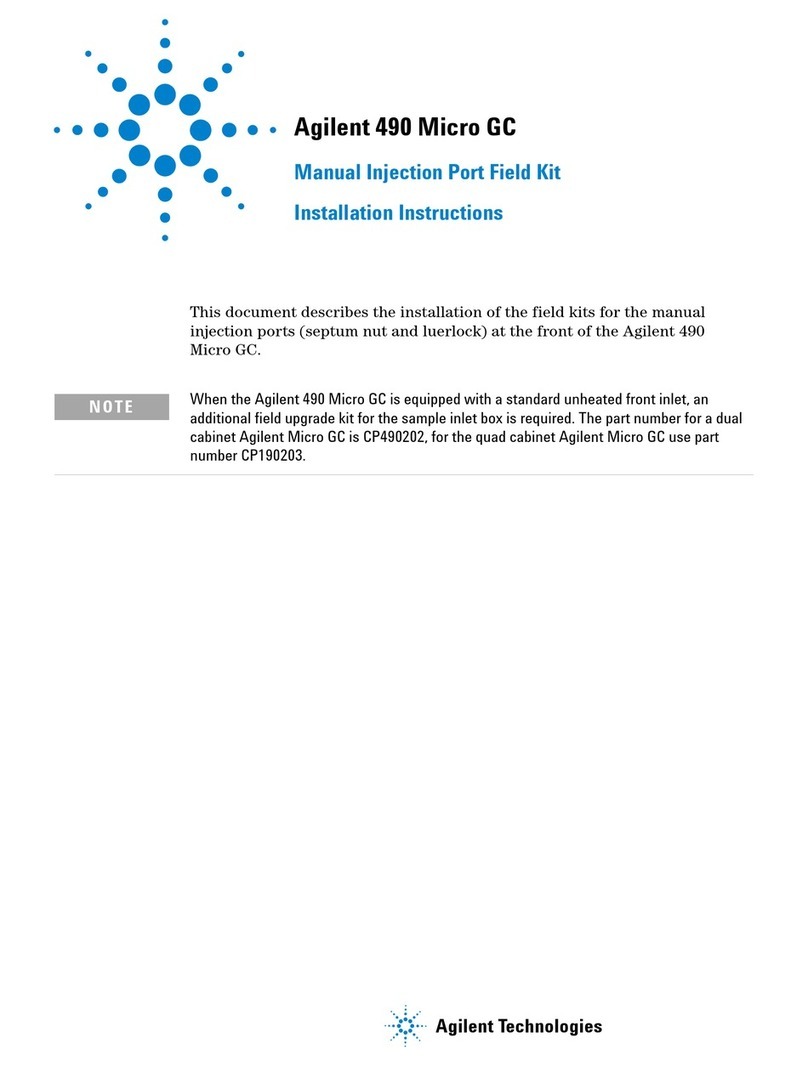 Agilent Technologies 490 Micro GC User manual Agilent Technologies 490 Micro GC User manual