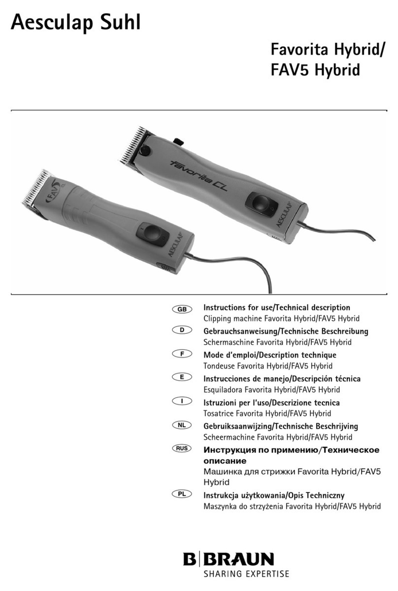 Aesculap Suhl Favorita Hybrid Instructions for use/Technical description