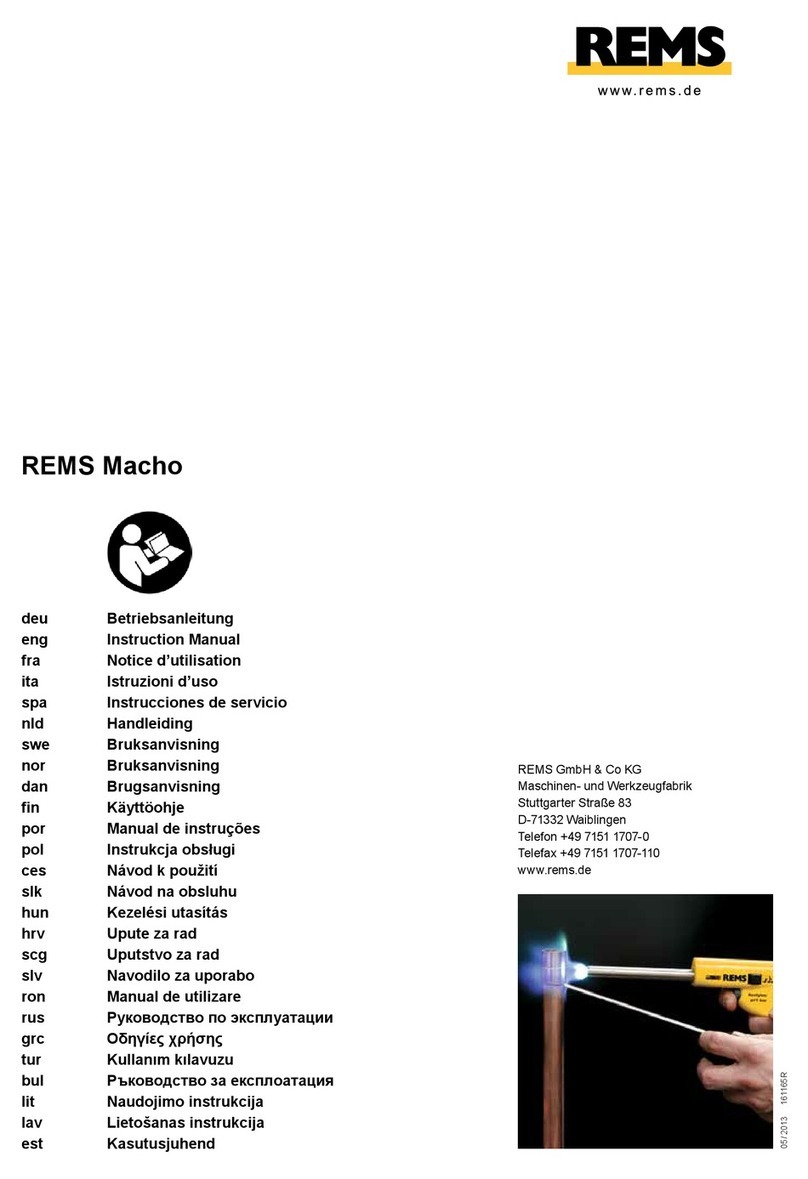 REMS Macho instruction manual