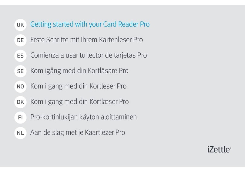 iZettle Card Reader Pro User manual