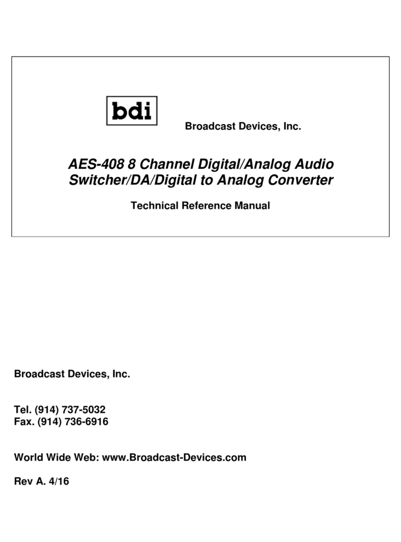 Broadcast Devices AES-408 Technical reference manual