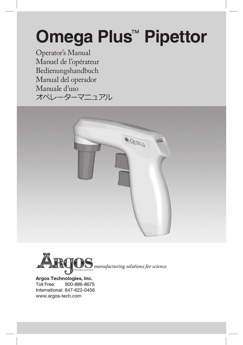 Argos Omega Plus Operator's manual