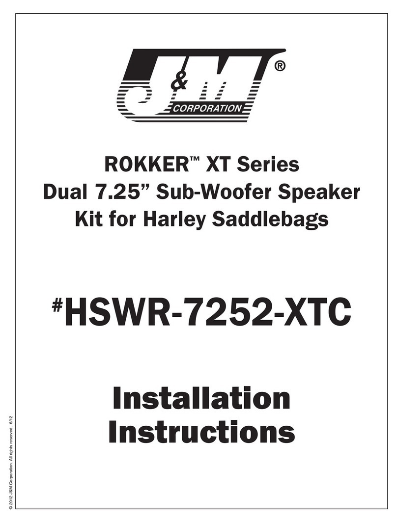 J&M Corporation HSWR-7252-XTC installation instructions