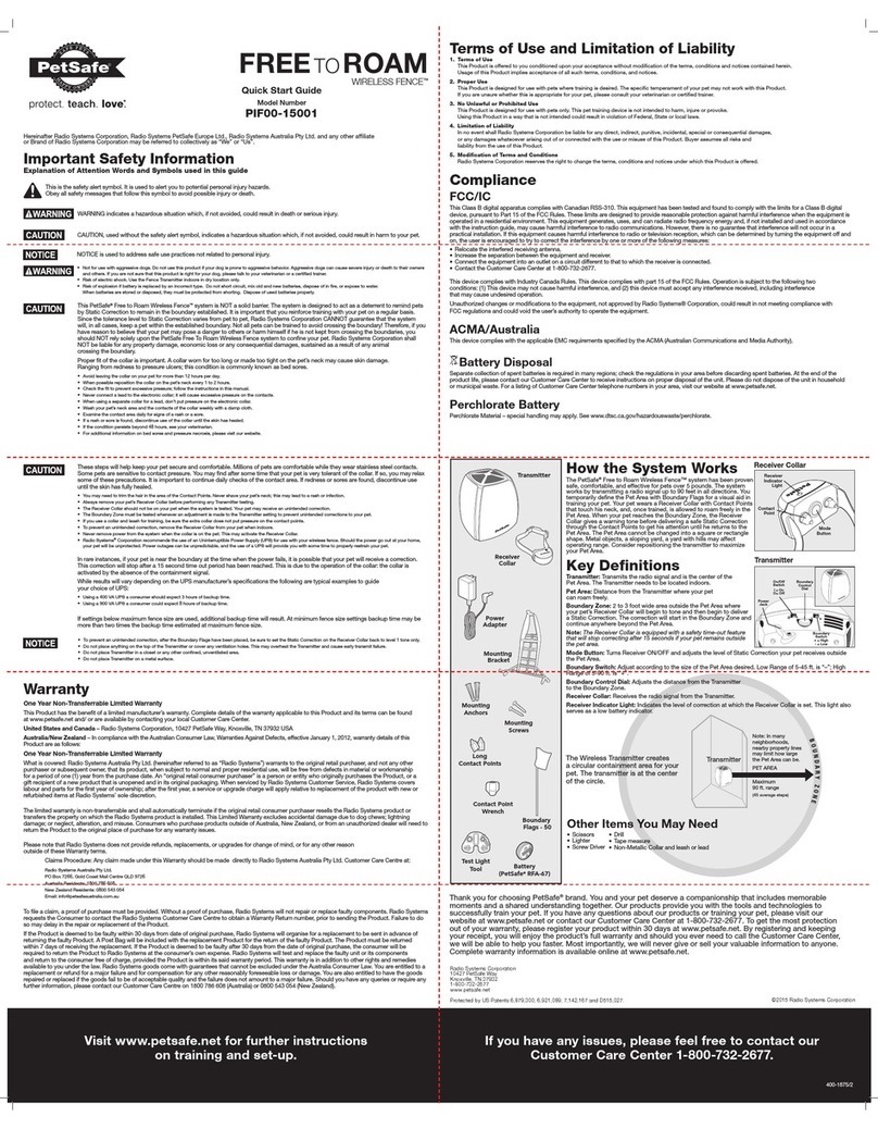 Petsafe PIF00-15001 User manual
