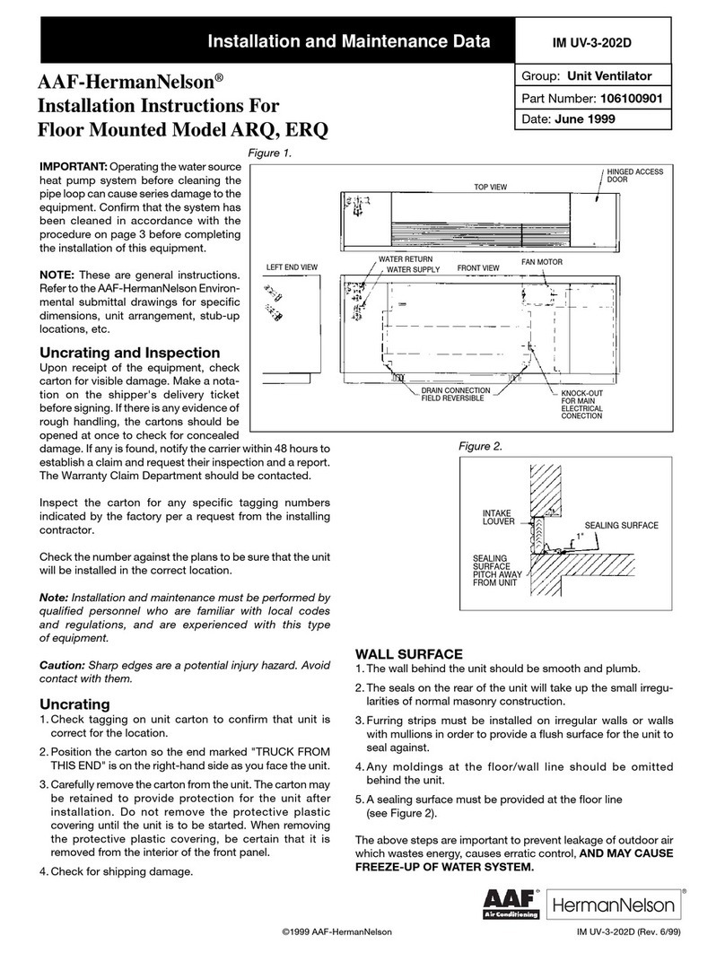 AAF-HermanNelson ARQ installation instructions