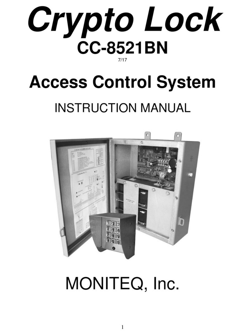 Moniteq Crypto Lock CC-8521BN User manual