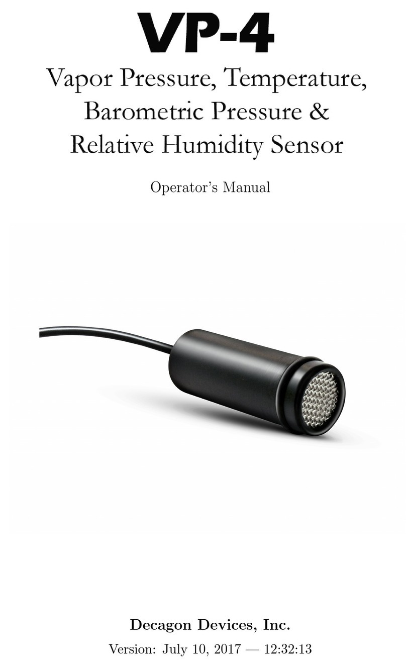 Decagon Devices VP-4 User manual