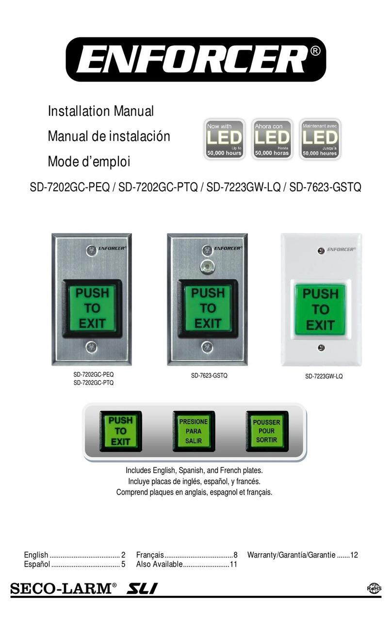 ENFORCER SD-7202GC-PEQ installation manual
