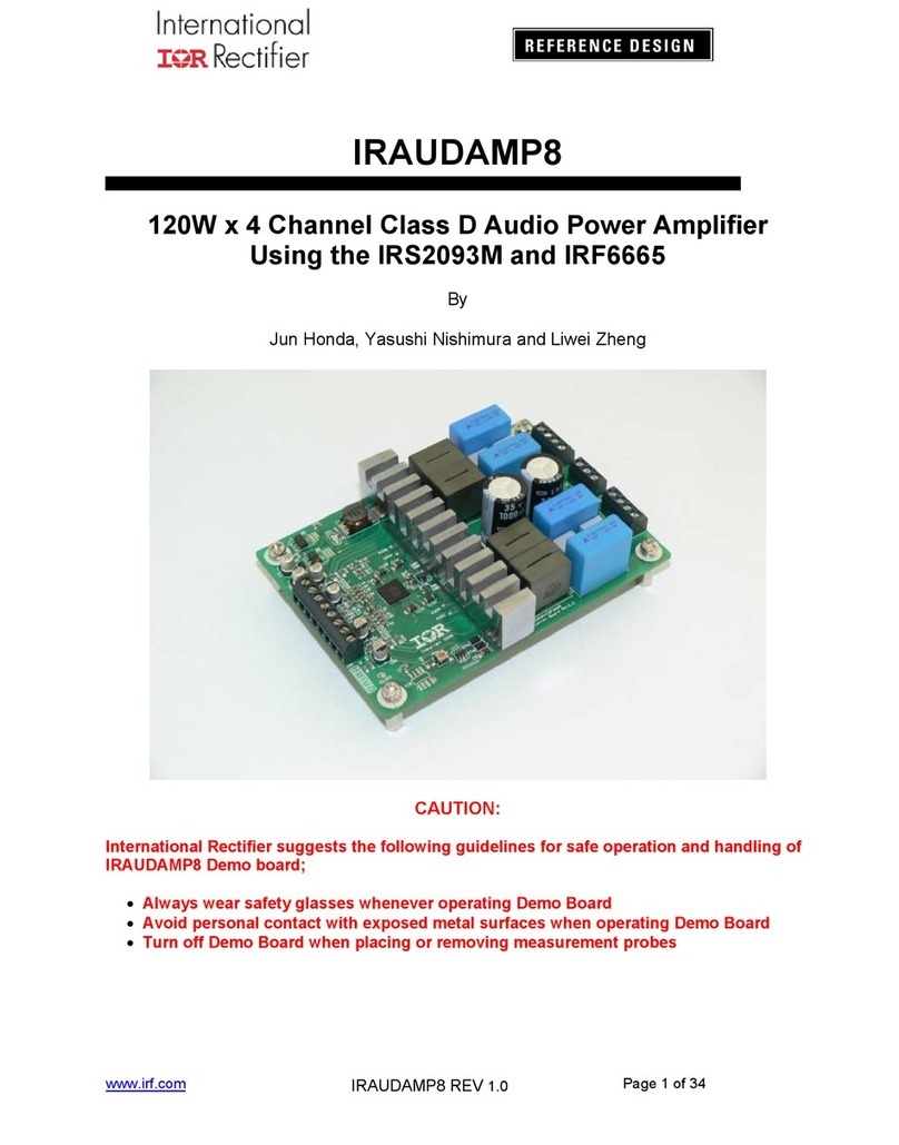 Infineon Technologies IRAUDAMP8 user manual