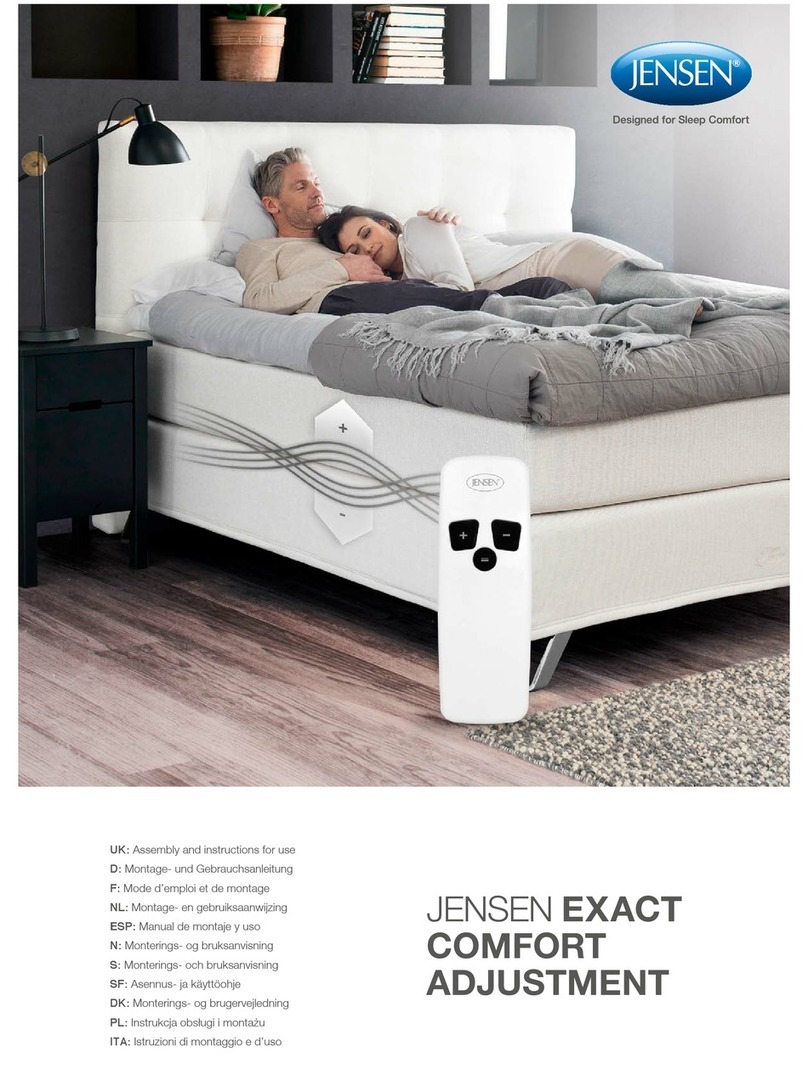 Jensen EXACT COMFORT ADJUSTMENT User manual Jensen EXACT COMFORT ADJUSTMENT User manual