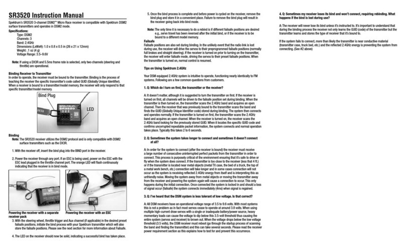 Spektrum SR3520 User manual