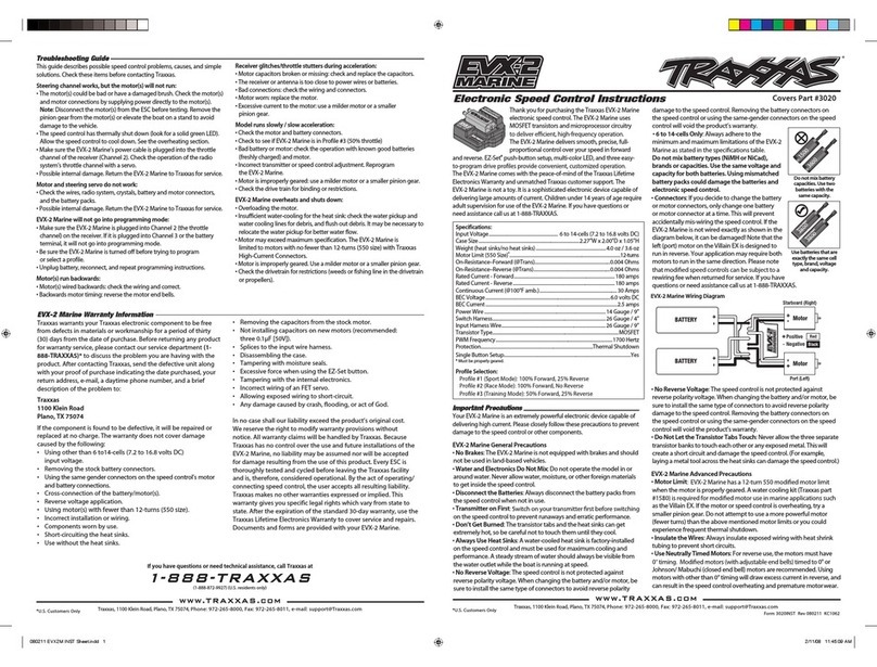 Traxxas EVX-2 Marine User manual