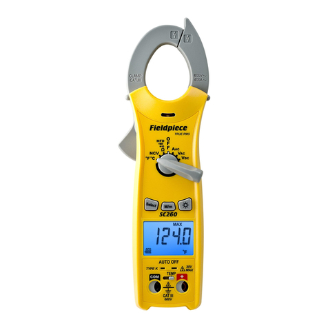 Fieldpiece SC260 Operator's manual