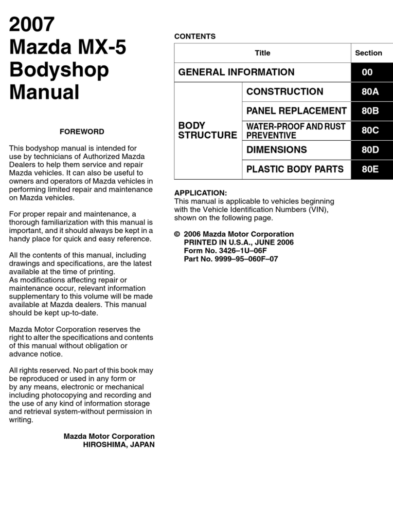 Mazda 2007 MX-5 Miata User manual