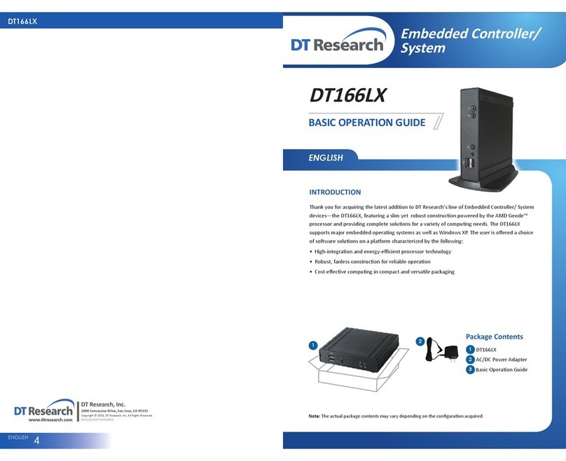 DT Research DT166LX Assembly instructions